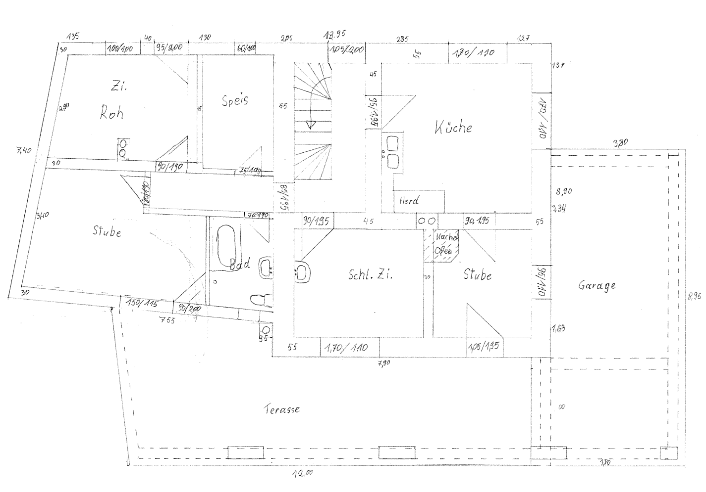 One of the Original Technical Drawings